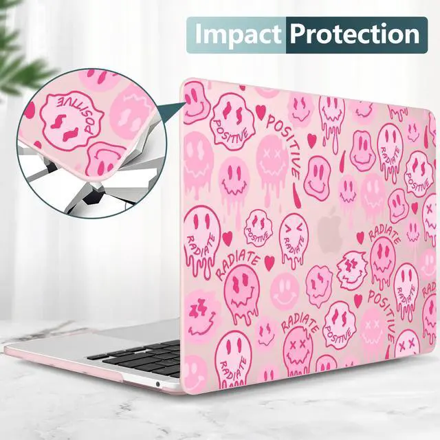 Alt view image 5 of 5 - DONGKE for MacBook Pro 13 Inch Case 2023-2016 Release A2338 M2 M1 A2251 A2289 A2159 A1989 A1706 Touch Bar & Touch ID, Hard Shell with USB C to USB Adapter & Keyboard Cover, Melting Faces