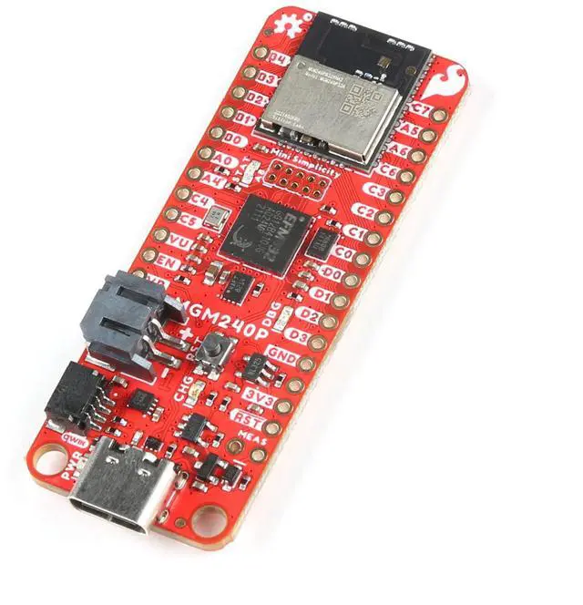 Main image of SparkFun Thing Plus Matter - MGM240P Wireless Module Thing Plus Form-Factor (Feather-Compatible) USB-C Connector, Board Dimensions (Inches): 2.30" x 0.90"