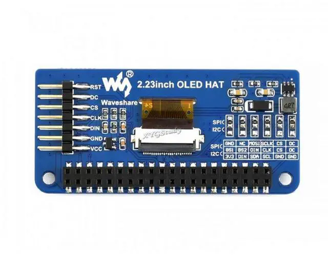 Alt view image 4 of 5 - 2.23 inch OLED Display HAT for Raspberry Pi 2B/3B/4B/Zero/Zero W Jetson Nano 128×32 Pixels SPI/I2C Interface @XYGStudy