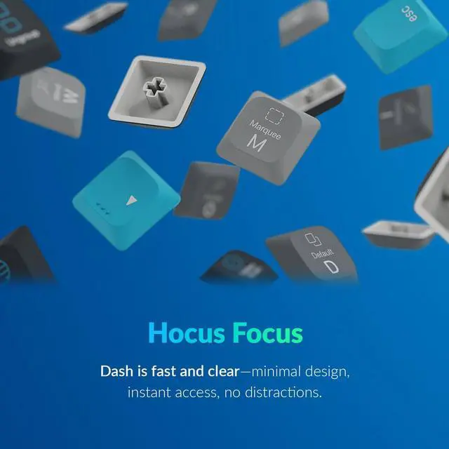 Alt view image 3 of 5 - JCPAL Adobe Photoshop Keyboard  Dash Wireless Shortcut Keyboard for Mac and PC  Shortcut Hotkeys, Color-Coded Key Guide, Fully Customizable, Compact Low-Profile Design