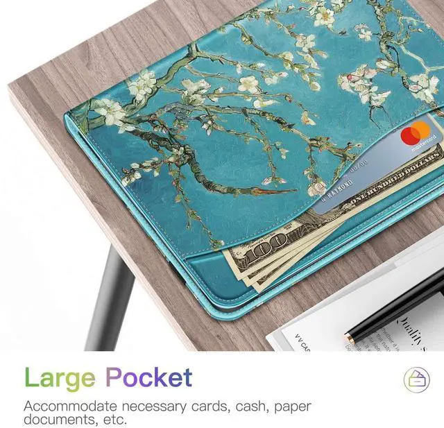 Alt view image 5 of 5 - Fintie Multi-Angle Viewing Case for iPad Air 11 & iPad Air 5/4 10.9 Inch Bundle with Fintie Silicone Sleeve for Apple Pencil Pro & Apple Pencil 2nd Generation