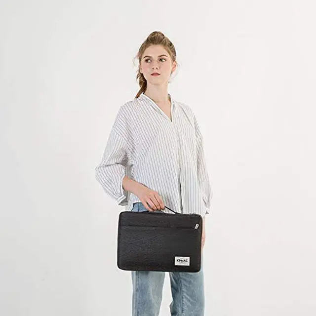 Alt view image 5 of 5 - Kinmac 360° Protective Laptop Sleeve Case Bag Cover with Handle for MacBook Air 15 inch, and 15 inch-15.6 inch HP,Lenovo,Dell,ASUS,Acer Notebook Computer (Black)