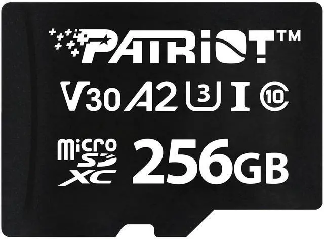 Main image of Patriot Memory VX Series 256GB Micro SDXC V30 A2 UHS-I U3 4K UHD Memory Card - PSF256GVX32MCX