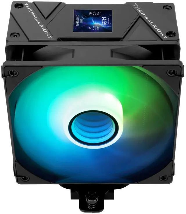 Main image of Thermalright Assassin Spirit 120 Vision ARGB Black CPU Cooler, Computer Heatsink Cooler,PC Display Screen CPU Cooling with 1.54in,240x240 Resolving Power,for AM4/AM5 and LGA1700/1851/115X