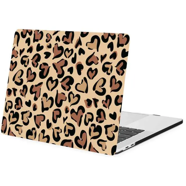 Alt view image 2 of 5 - FFBOFFC Laptop Hardshell Compatible with MacBook 12 Inch Case Cover with Retina Display 2017 2016 2015 Release Model A1534, Plastic Hard Cover Shell Case and Keyboard Skin, Heart Leopard