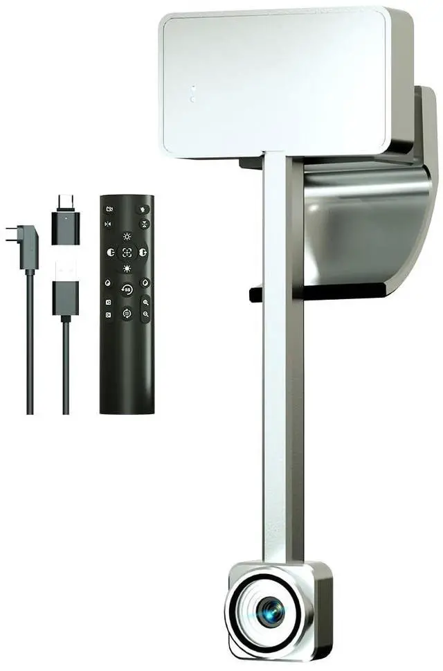 Main image of ceabulila 4K Webcam for PC with Remote Control, Ultra HD 1/2.55'' Sensor, Autofocus, 10x Digital Zoom, Low Light Performance, Streaming Webcam for PC/Video Calling/Zoom/Skype/Teams (White)