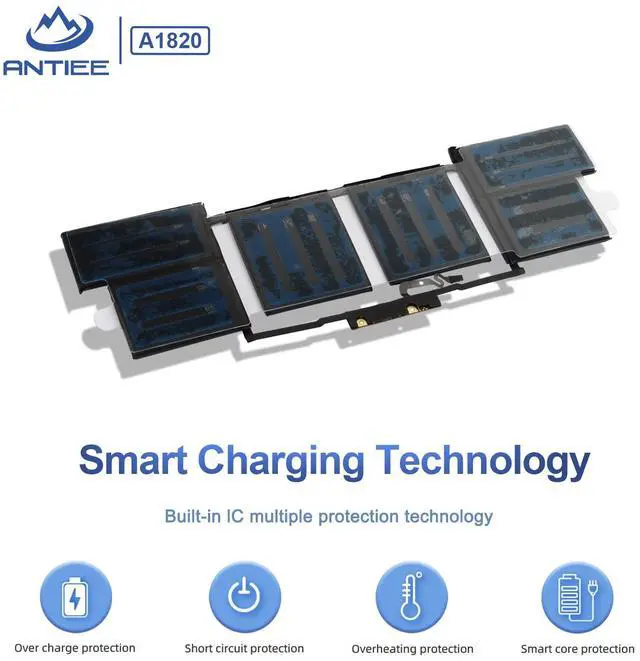 Alt view image 5 of 5 - A1707 Battery Replacement, A1820 Battery for MacBook Pro 15" (Late 2016, Mid 2017) Touch Bar EMC 3072 EMC 3162 MLH32 MLH42 MLW72 MLW82 MPTR2 MPTT2 MLH52 MLW92 MPTU2 MPTV2 MPTW2 MPTX2