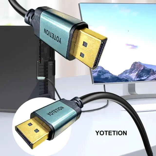 Alt view image 2 of 5 - YOTETION 4K 40FT DisplayPort to DisplayPort Cable, Supports up to 4K@60Hz, 2K@144Hz, Male-to-Male Computer Monitor Cables, DP Cables, Aluminum Shells