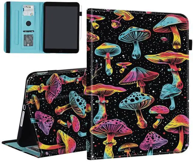 Main image of BFUKVOU Case for 7" All-New Kindle Paperwhite 12th Gen 2024 & Kindle Colorsoft Signature Edition (2024 Release),Card Slot PU Leather TPU Case Pen Holder Auto Wake Sleep,Aesthetic Mushroom
