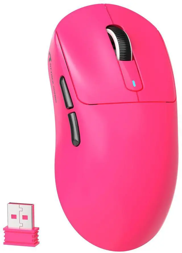 Main image of MAMBASNAKE Attack Shark X3 Wireless Gaming Mouse, 49g Ultralight, PixArt PAW3395 26000 DPI, Bluetooth/2.4Ghz /Wired Tri-Mode, 200Hrs Rechargeable Battery, Kailh GM8.0 Switch for PC/MAC/Win - Rose Red
