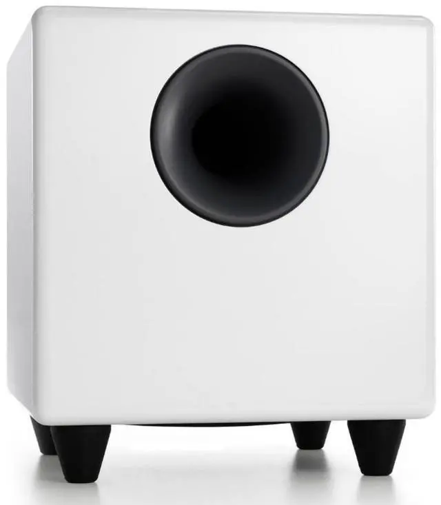 Alt view image 5 of 5 - Audioengine A2 HD White Home Music System with S8 White Subwoofer and DS1 Stands
