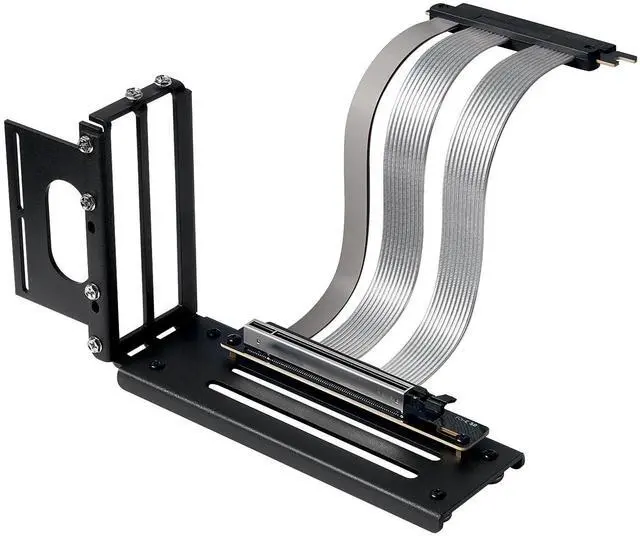 Main image of PCIE 5.0 Riser Cable with 3 Slots Vertical GPU Mount Bracket Kit, Gen 5 GPU Graphics Card Extension Cable, PCI-E 16X 128GB/s Compatible with PCIE 4.0 and WRX80/ 90E, RTX4090/ 5090/ RX7900XTX, 200mm