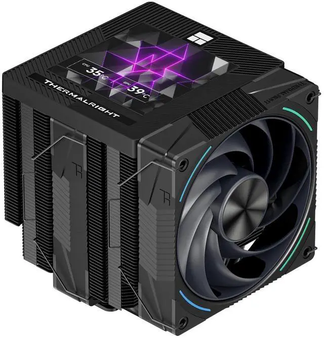 Main image of Thermalright Phantom Spirit 120 Vision EVO CPU Air Cooler, Twin Tower Radiator 2150RPM Speed,480x480 Resolving Power IPS Screen with 3.95in,Computer Cooler for Intel lga1851/1700/115x,AM4/AM5