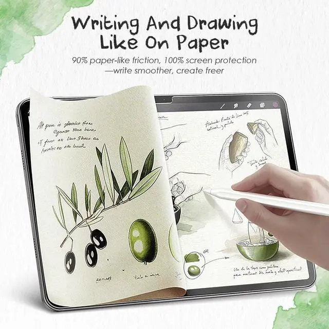 Alt view image 4 of 5 - PandaShield 2-Pack Paper-feel Screen Protector Easy-Installation Box for iPad Air [13-in.] M3/M2 (2025/2024),Matte,Write like on Paper,Bubble Free,Anti-Glare,Scratch Resistant,Apple Pencil Compatible