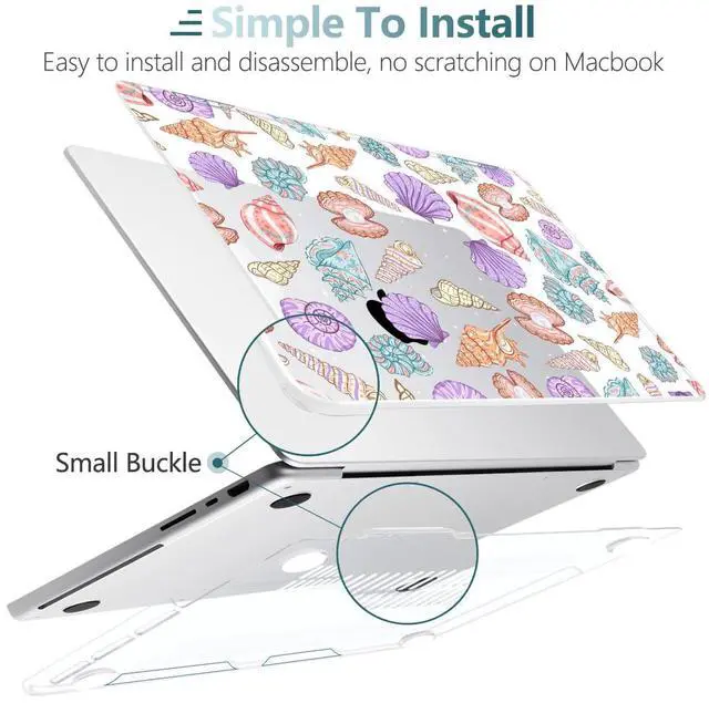 Alt view image 3 of 5 - TWOLSKOO for MacBook Pro 14 inch Case M5 M4 M3 M2 M1 Pro Max Chip (2026-2021), Plastic Hard Shell & Keyboard Cover & Type C Adapter & Screen Protector, Colorful Shells