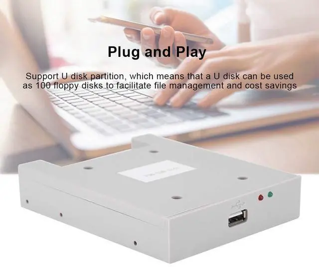 Alt view image 4 of 5 - USB Emulator Controllers,FDD- U144 1.44MB USB SSD Floppy Drive Emulator Designed with a 32-Bit CPU for High Integration and Performance Suitable for Industrial Controllers,Plug