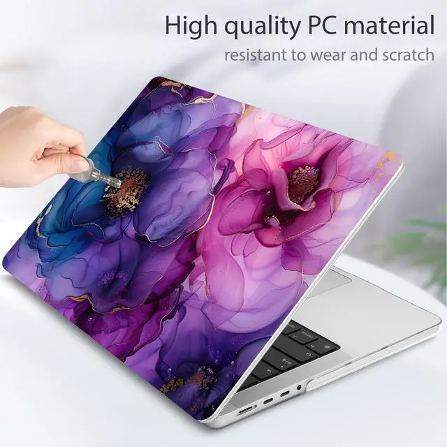 Alt view image 4 of 5 - May Chen for MacBook Pro 14 inch M5 M4 M3 M2 M1 Chip, A3434 A3112 A3185 A3401 A2918 A2992 A2779 A2442, 2021-2025 Released, Plastic Hard Hard Cover with Keyboard Cover, Painting Floral