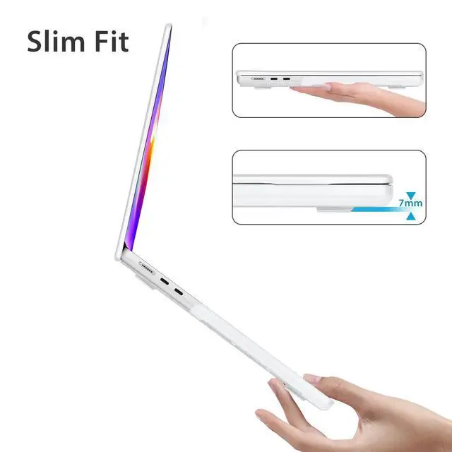 Alt view image 4 of 5 - HOHAIYOO Compatible with MacBook Air 15 inch Case 2025 2024 2023 Release M4 A3241 M3 A3114 M2 A2941 with 15.3" Retina Display&Touch ID, Hard Shell&Keyboard Cover&Webcam Cover&Screen Film, Golden Cloud