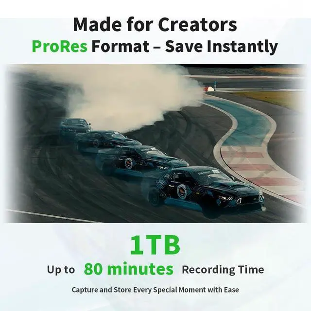 Alt view image 5 of 5 - AGI EDM38 Magnetic Portable 1TB SSD, 2050 MB/s Type-C USB 3.2 Gen 2x2 Storage(White), 4K ProRes Record and Store, External Solid State Drive for iPhone 16/15 Pro Max, Smartphone, Tablet, Laptop