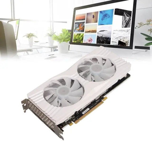 Alt view image 2 of 5 - Zunate RX580 8GB Desktop Graphics Card, GDDR5 256bit 2048SP 1080P HD Gaming Video Card, RX580 PCI Express 3.0 x 16 Computer Graphics Card Built in Cooling Fan for Gaming PC