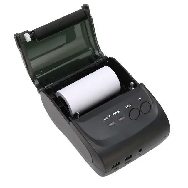 Alt view image 3 of 5 - TIKATARER Thermal Printer 100  240V 58mm BT4.0 90mm / s 100km TPH 203DPI Receipt Printer Thermal Label Printer USB Interface Shipping Label Printer for Office Logistics (US Plug)