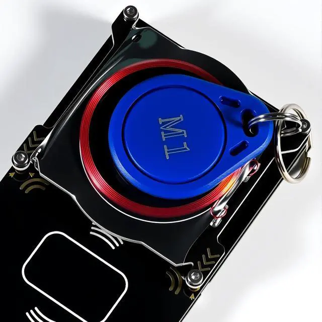 Alt view image 4 of 5 - Proxmark3 Easy V3.0 DEV Kit, RDV4 Memory ID M1 IC RFID Card Reader Decryptor Decoder with Integrated Antenna, 5X HF LF IC ID Cards