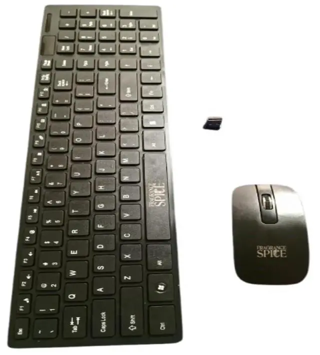 Alt view image 3 of 5 - Keyboard and Mouse Wireless - 2.4G Wireless Keyboard and Mouse Combo, Ergonomic Design, Plug & Play, Adjustable DPI, Energy Saving, Compatible with Windows and Android Devices  Black (Model K-06)