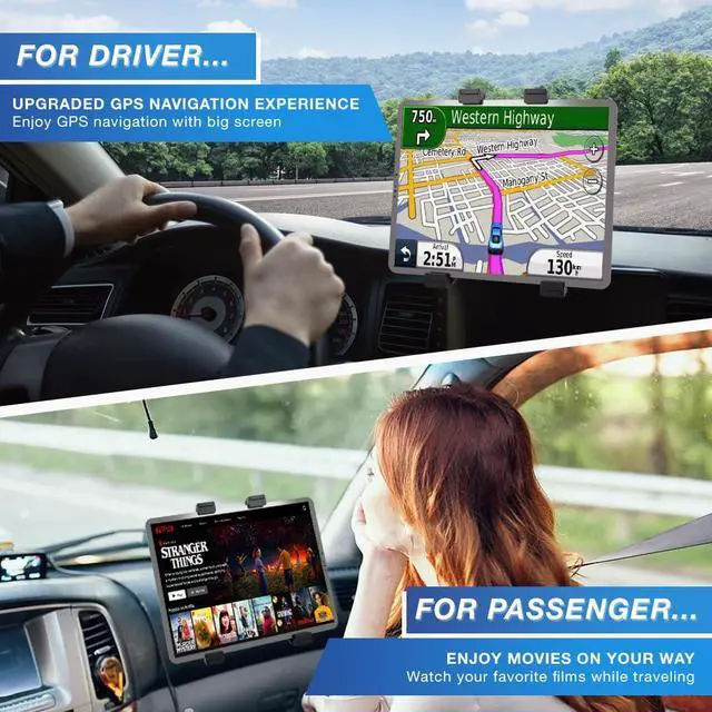 Alt view image 2 of 5 - Randconcept 3-in-1 Heavy Duty Dashboard Tablet Holder for Car, Windshield Suction Cup Car Mount & Air Vent Mount for Truck Car for iPad Pro, iPad mini, Galaxy Tab for All iPad 6"- 12.9" Tablets