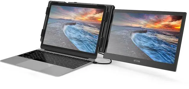 Main image of BQAA 13.3'' P1 Plus Portable Dual Monitor for Laptop, Laptop Screen Extender Dual Monitor Extender, FHD 1080P IPS Mobile Display 2 Type-C/HDMI for Windows Mac 13.3''-16.5'' Notebook Computer