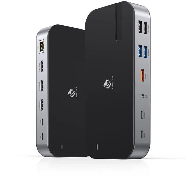 Main image of Laptop Docking Station,16 in 1 Docking Station USB C Docking Triple Monitor,USB C Dock Station with 3 HDMI,PD 100W, USB 3.1/3.0/2.0,RJ 45 Ethernet,SD/TF,Audio for Dell/HP/LenovoExclude Power Adapter