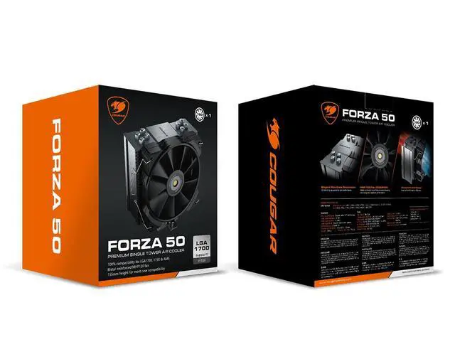 Alt view image 5 of 5 - Cougar Forza Premium Air Cooler Series, high-Performance Fans, Ultra-Silent Operation,Extremely Cooling (Forza 50)