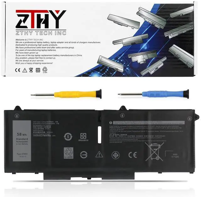 Main image of 07KRV FK0VR Laptop Battery 58Wh 4-Cell Replacement for Dell Latitude 5530 7530 5330 7330 5430 7430 2-in-1 Precision 3570 Series P133G P134G P138G P139G P104F P139G002 P104F005 P104F006 15.2V 3625mAh