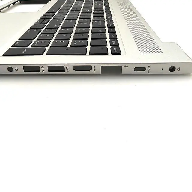 Alt view image 3 of 5 - RenBang Tech Replacement for HP Probook 450 455 G6 450 455R G7 Laptop Upper Case Palmrest with Non-Backlit Keyboard Assembly L45091-001 Sliver