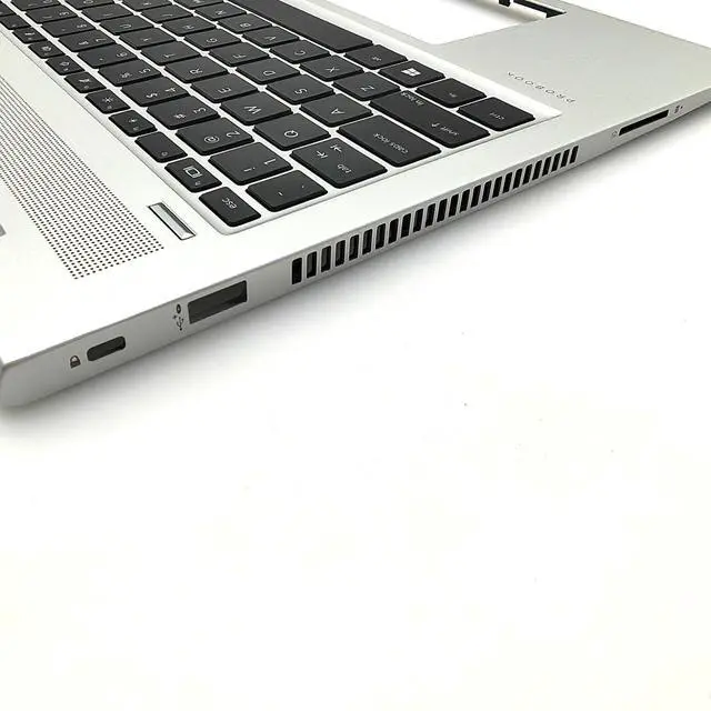 Alt view image 4 of 5 - RenBang Tech Replacement for HP Probook 450 455 G6 450 455R G7 Laptop Upper Case Palmrest with Non-Backlit Keyboard Assembly L45091-001 Sliver