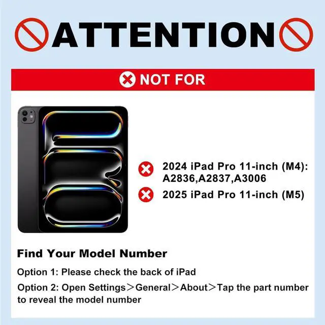 Alt view image 2 of 5 - Jibrealg Keyboard Case for iPad Air 11" (M3 2025 / M2 2024) & iPad Pro 11"(1st/2nd/3rd/4th Gen), Slim Magic Keyboard with Multi-Touch Trackpad for 10.9"iPad Air 4th/5th Gen with 7-Color Backlit,Black