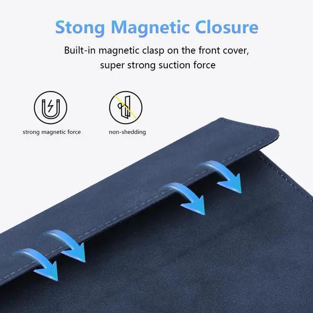 Alt view image 5 of 5 - Protective Case for 10-inch Microsoft Surface Go 4/3/2/1, Multiple Angle Viewing, Slim Lightweight Cover, Stylus Holder, Light Heat Dissation, Compatible with Type Cover Keyboard, Blue