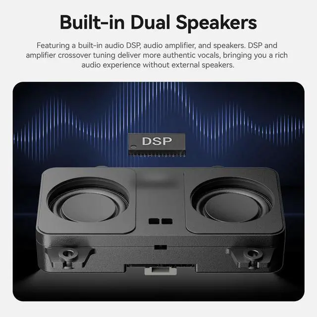 Alt view image 4 of 5 - Beelink Mini PC SER9 Pro AMD Ryzen 7 H 255, Mini Computer(8C/16T, up to 4.9GHz), 32GB LPDDR5X 1TB PCIe4.0 x4 SSD, 4K UHD Triple Display HDMI/DP1.4/USB4/MIC/Speakers/WiFi 6/BT5.2/2.5Gbps