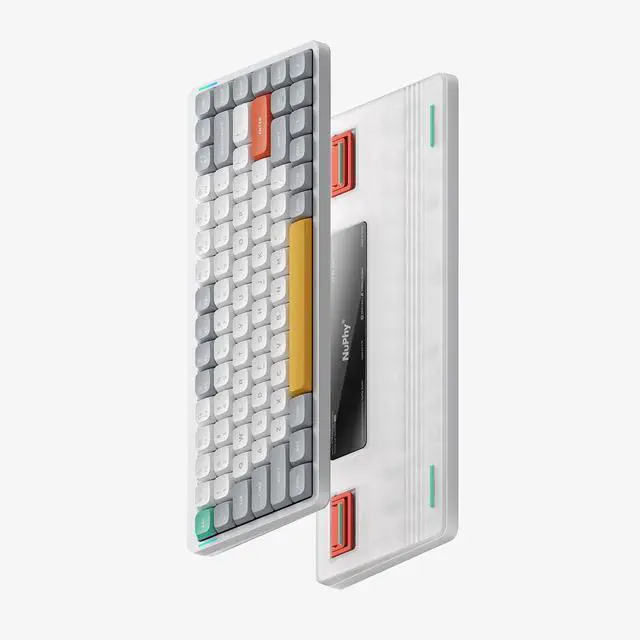 Alt view image 2 of 5 - nuphy Air75 V2 Low Profile Wireless Mechanical Keyboard, Hot-swappable, Supports Bluetooth/2.4g/USB-C Connectivity (White, Gateron Brown Switches)