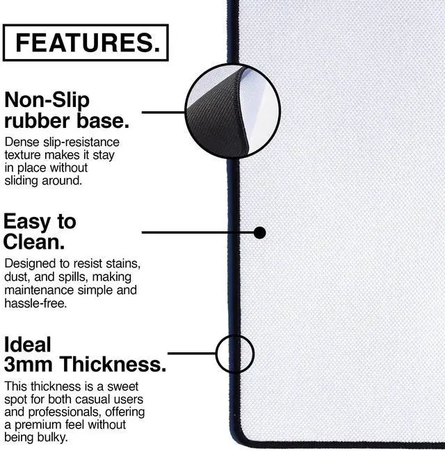 Alt view image 3 of 5 - MPCO. Manga Motors Large Gaming Desk Pad - 36" x 17" Duraglyde Fabric Harukis-Honda Desk Mats - Non-Slip, Washable, Smooth Glide for Precision Gaming & Work