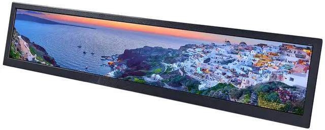 Main image of VSDISPLAY 19 Inch IPS Stretched Bar LCD Display 1920x360 Autoplay Monitor for Advertising Extra Display Gaming Cabinet Topper Monitor with USB Ports