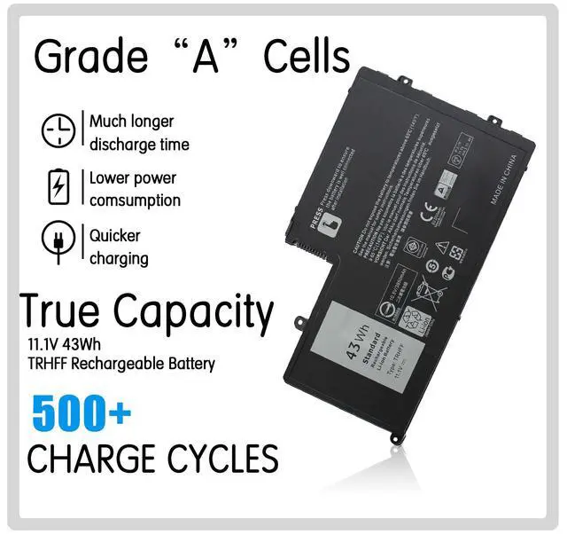Alt view image 2 of 5 - King EBOYEE Laptop Notebook 11.1V 43WH TRHFF Battery for Dell Inspiron 5445 5447 5545 5547 5548 N5447 N5547 15-5000 Series I5547-3750SLV Latitude 14 3450 15 3550 1V2F6 01V2F6 0PD19 1WWHW Batteries