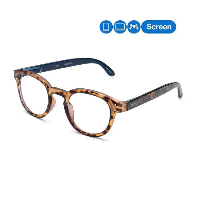 Alt view image 2 of 5 - B + D Reading glasses - Brand Blue Ban Readers - Material Frame and temple: PC - Temples with flex - Blue Light filter lenses - Tortoise Color - +2.50
