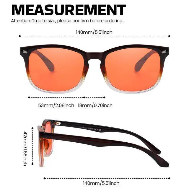 Alt view image 2 of 5 - SODQW Gaming Blue Light Blocking Glasses for Men Women Reduce Eyestrain Orange Aviator Eyeglasses for Computer TV