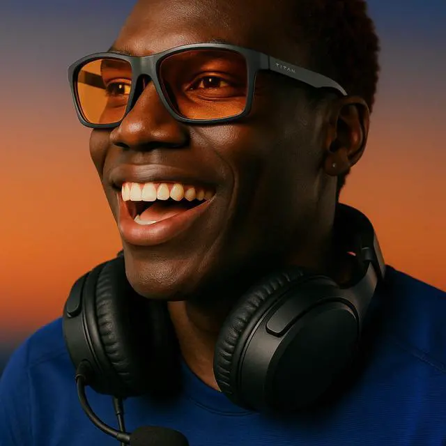 Alt view image 3 of 5 - Titan Gaming Glasses, Anti Blue Light Glasses Men, UV400 Protection Blue Light Blocking Glasses for Computer Eye Strain