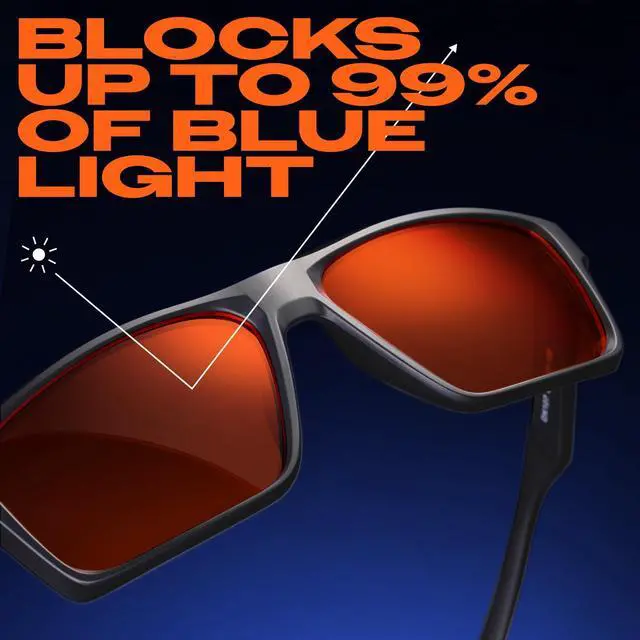 Alt view image 4 of 5 - Titan Gaming Glasses, Anti Blue Light Glasses Men, UV400 Protection Blue Light Blocking Glasses for Computer Eye Strain