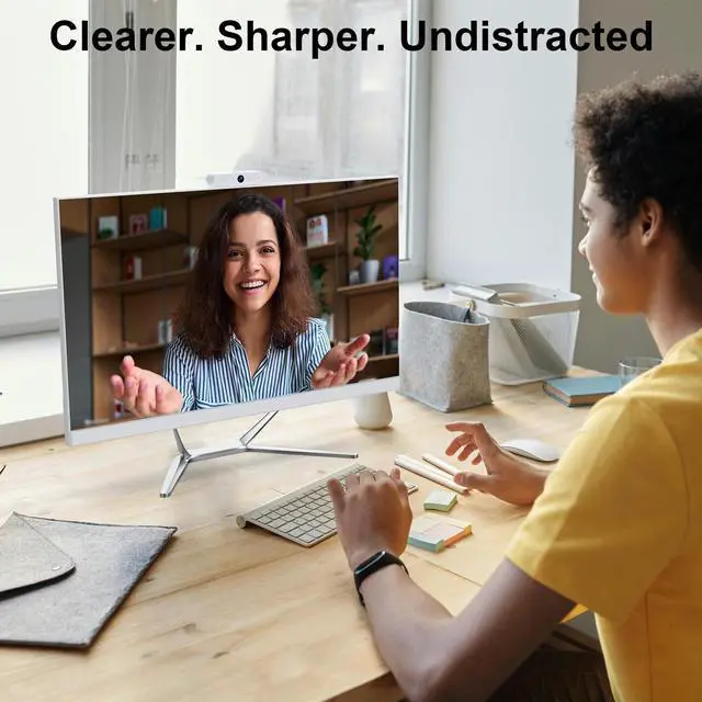 Alt view image 2 of 5 - DEQIXIAN All-in-One Desktop Computer,All-in-One Computers,HD Webcam,Celeron N100 Processor (Up to 3.40Ghz),16GB RAM,512GB Storage,WiFi 6, Bluetooth 5.2, Includes Wired Keyboard and Mouse Set