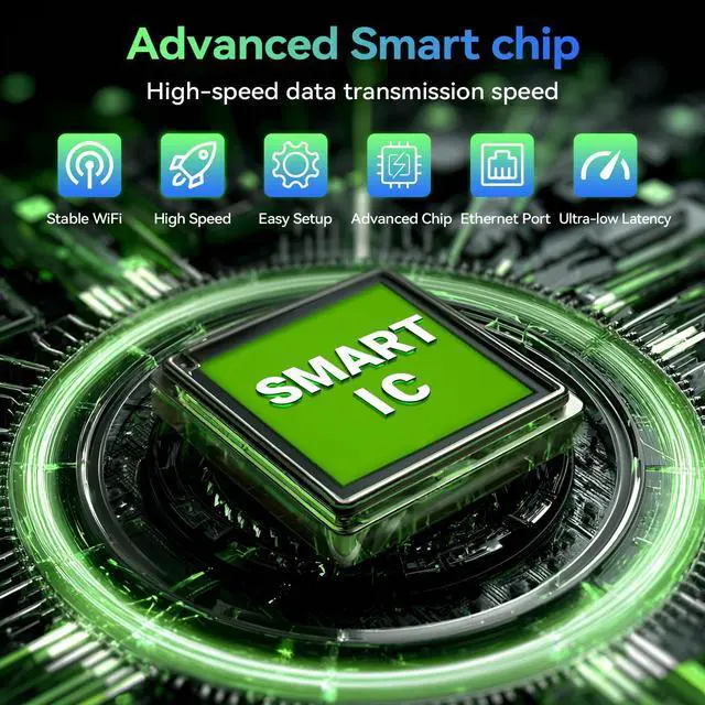 Alt view image 4 of 5 - 2026 Best WiFi Extender Signal Booster, Internet Extender Covers Up to 13389 Sq.ft for Home, Long Range WiFi Repeater with Ethernet Port, Wireless Router Amplifier Easy Setup,Wide Compatibility