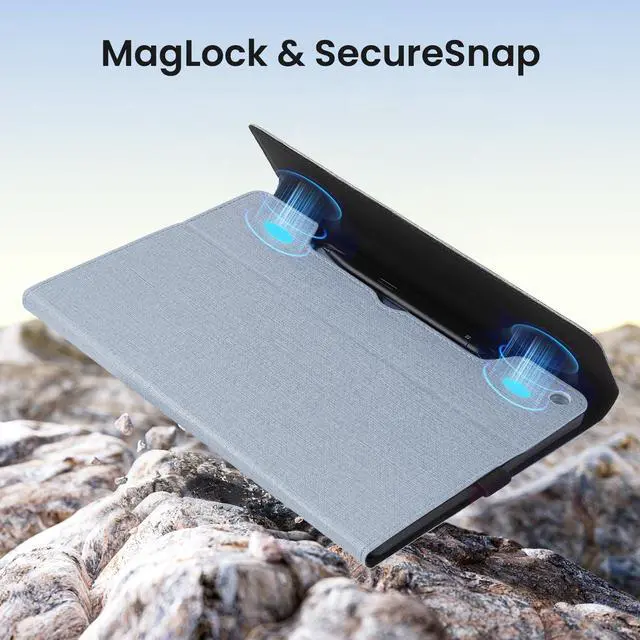 Alt view image 5 of 5 - Omnpak Case for Microsoft Surface Pro 12" 2025, Lightweight Protective, Multiple Angle Viewing, Stylus Holder, Compatible with Type Cover Keyboard