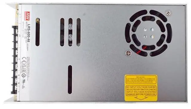Main image of LRS-600-48 48V 600W Single Output Switching Power Supply, 90-302VAC/255-370VDC Input, 12.5A, 1U Low Profile, 5G Vibration Resistant, Industrial Automation, UL/BS/IEC 62368-1 Certified