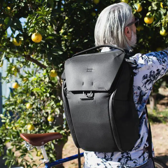 Alt view image 2 of 5 - Peak Design Everyday Backpack 30L, Black, MagLatch Top, Dual Side Access, FlexFold Dividers, Fits 15" or 16" Laptop, For Camera Carry, Daily Commutes or Travel, Versatile Backpack for Men and Women